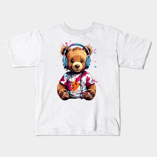 Music Teddy Bear Kids T-Shirt